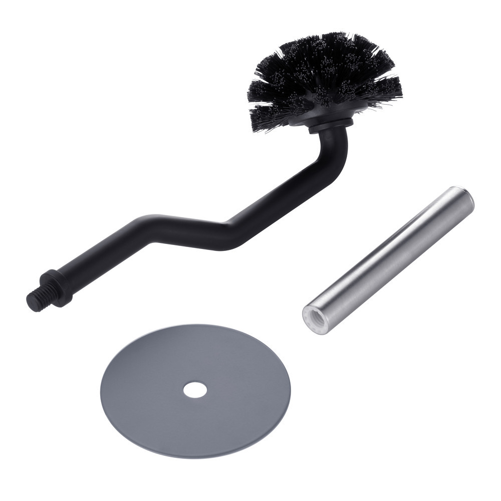 Ершик для унітазу Mixxus Premium Ellipse-TB0201 графіт — міцний напольний тримач з якісною щіткою Харків - фото 9