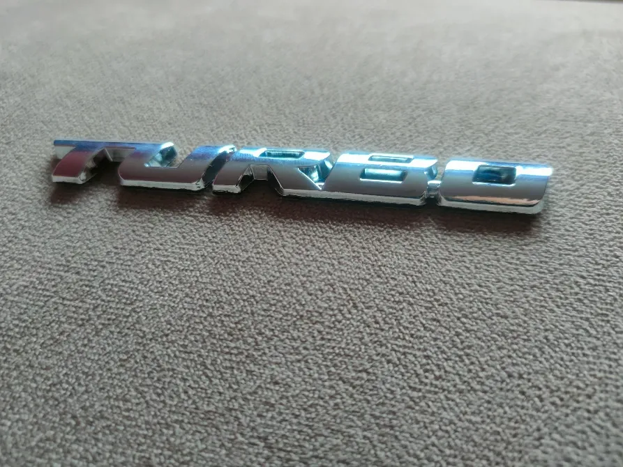 Наклейка Turbo Срібло Металева на авто Київ - фото 7