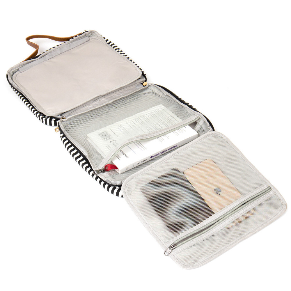 Сумка органайзер для подорожей текстильна Vintage 20652 Біла Київ - фото 7