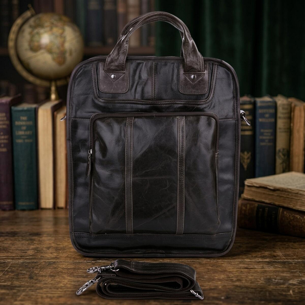 Сумка мужская Vintage 14068 Серая Киев - изображение 14