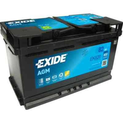 Акумулятор автомобільний EXIDE START-STOP AGM 82Ah Ев (-/+) (800EN) (EK820) Вінниця