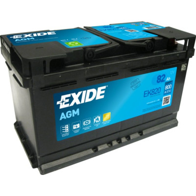 Акумулятор автомобільний EXIDE START-STOP AGM 82Ah Ев (-/+) (800EN) (EK820) Вінниця - фото 1
