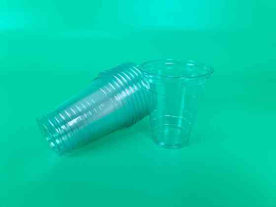 Склянка одноразова РЕТ щільний, прозорий, 350 мл NEW (50 шт.) Харків