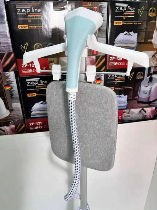 Kemei Голубой Отпариватель вертикальный для одежды со стойкой Zepline ZP-130 3000W Коломия - фото 4