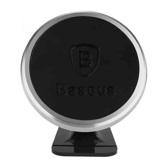 Магнитный автомобильный держатель для смартфона Baseus Car and Desk Holder SUGENT-NT0S (Серебристый) Николаев
