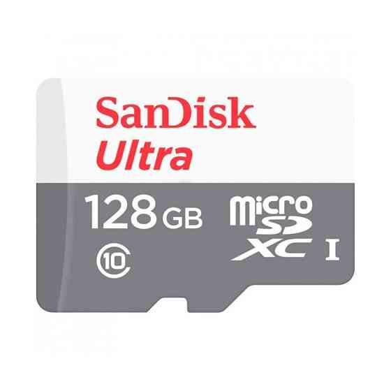 Карта пам'яті microSDXC (UHS-1) SanDisk Ultra 128Gb class 10 A1 (100Mb/s) (4x6 pack size) Київ