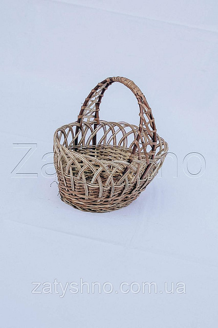 Плетеная корзина из лозы от производителя | корзинка пасхальная  | кошик на пасху Киев - изображение 3