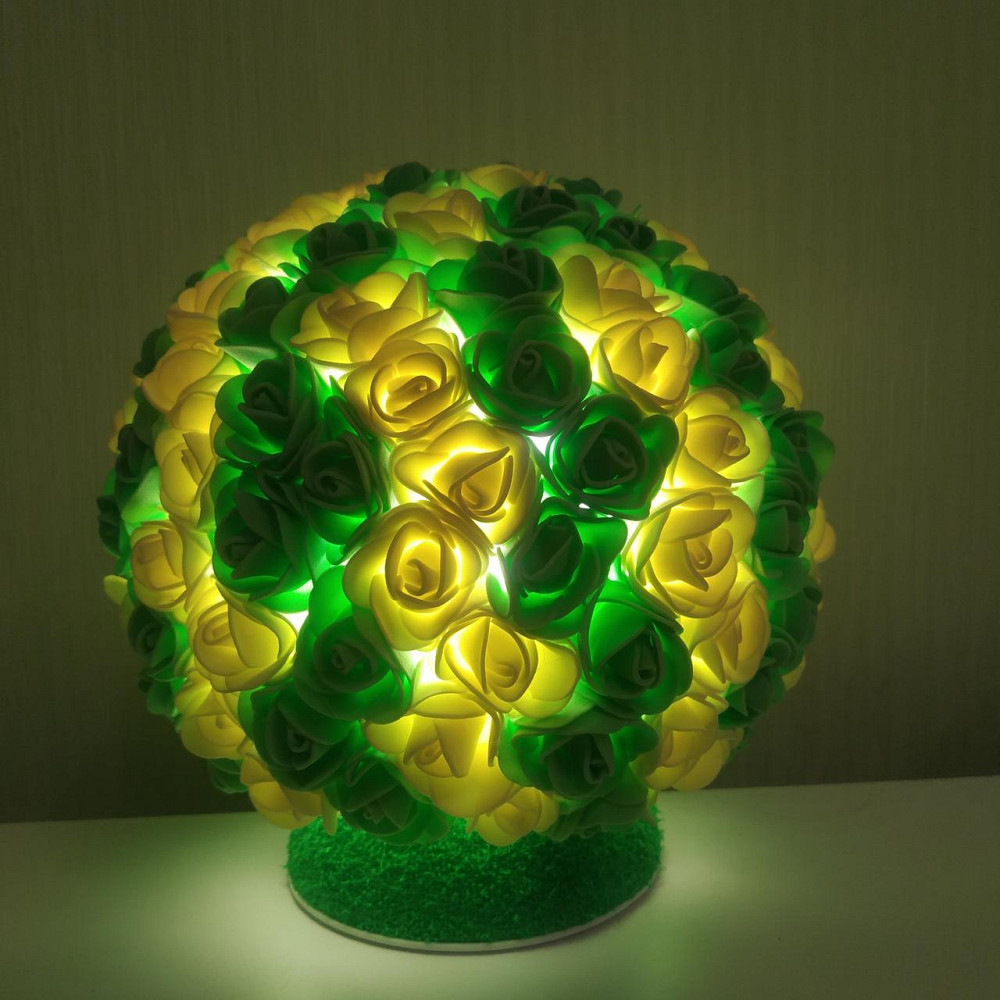 Світильник-нічник "Букет жовто-салатових троянд" Дніпро - фото 1