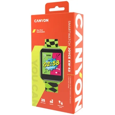 Смарт-часы Canyon Joyce KW-43 DUAL BT Music Green (CNE-KW43YB) Винница