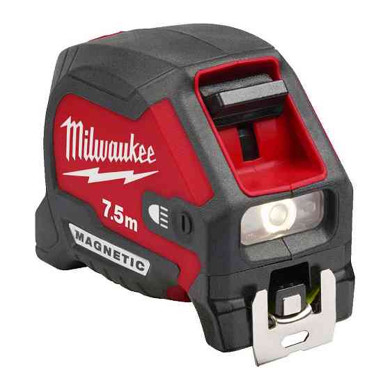 Рулетка MILWAUKEE с подсветкой 7.5 метров LED магнитная Одесса