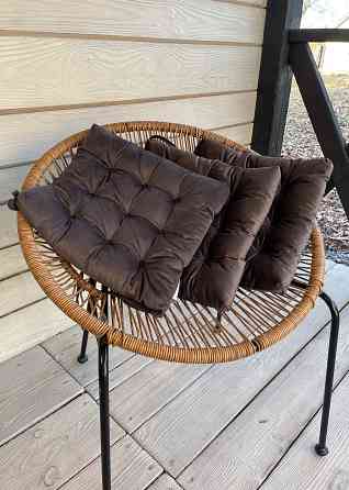 Подушка для стільців (40x40х5 см) Decorator Velour колір венге 84-120 Київ