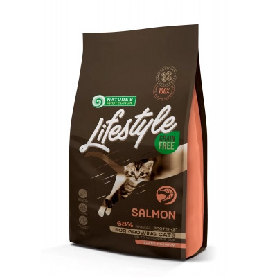 Сухий корм для кішок Nature&apos;s Protection Lifestyle Grain Free Salmon Kitten 1.5 кг (NPLS45953) Вінниця - фото 1