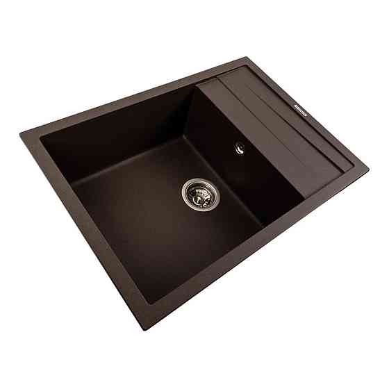 Кухонна мийка гранітна матова 7050 CASCADA Platinum Темна скеля Коломыя