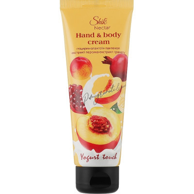 Крем для рук Shik Nectar Yogurt Touch Экстракт персика и граната 75 мл (4823107604423) Винница - изображение 1