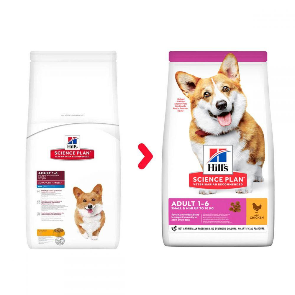 Корм для собак Хіллс Hills SP Adult міні і малих порід з куркою АКЦІЯ 4+2 кг Вінниця - фото 3