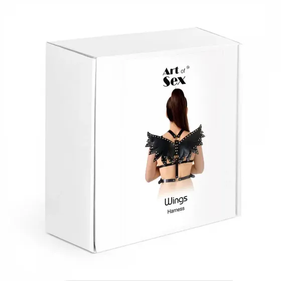 Жіноча портупея Art of Sex - Wings біла XS-M, екошкіра Львів