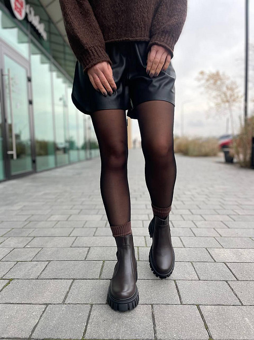 Edan Instruments Ботинки EDAN шоколадные натуральная кожа зимние высота 13 см размеры 36-41 (56 Коломыя - изображение 7