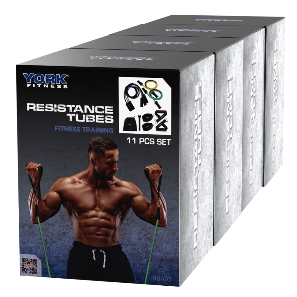 Набір еспандерів трубчастих з ручками York Fitness, 5 кольорів Київ - фото 5