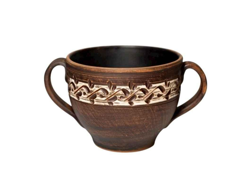 Бульонница 700мл ангоб с ручкой ТМ ЭТНО КЕРАМИКА Киев - изображение 1