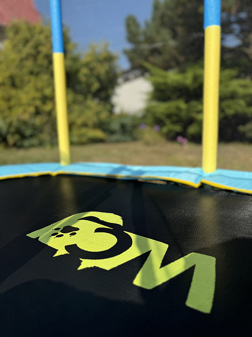 Батут манеж дитячий 170x107 см овальний з сіткою WCG Oval (W-1019) Київ - фото 4