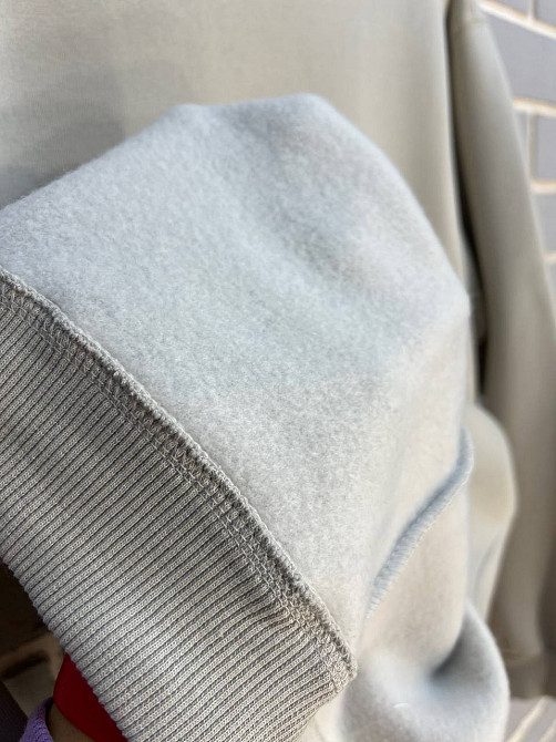 Світшот жіночий Pepper&mint 24-14 базовий простий подовжений оверсайз світло сірий, світло-сірий, L Київ - фото 3