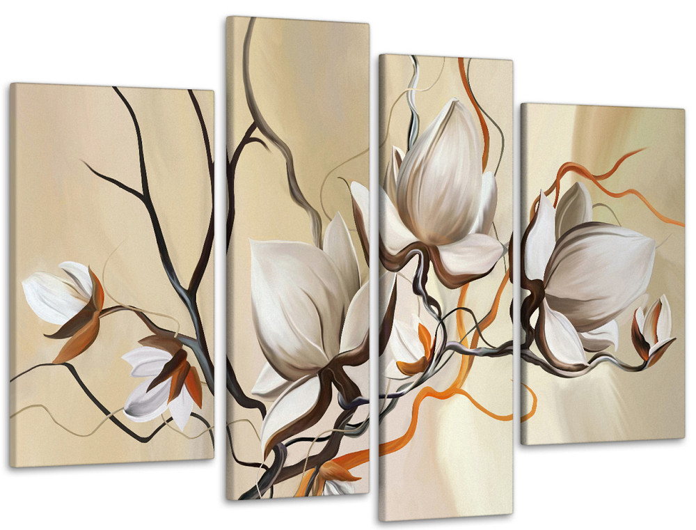 Модульная картина Абстракция Цветы Art-110_4 99x140 см Киев - изображение 1