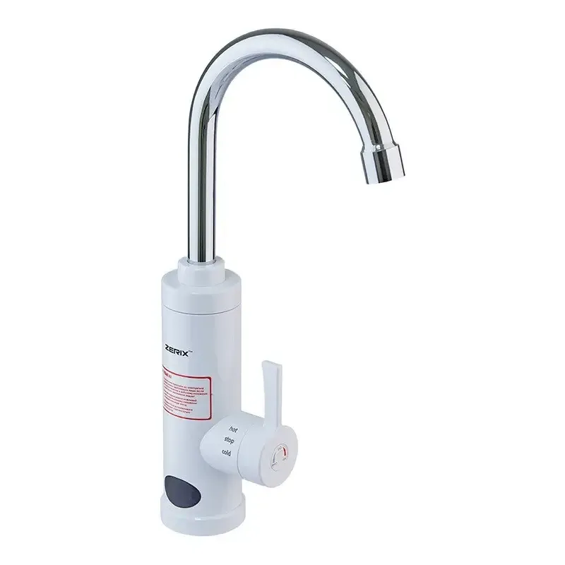 Проточний водонагрівач Zerix ELW07-E електрокран з індикатором температури (ZX4781) Чернівці - фото 1