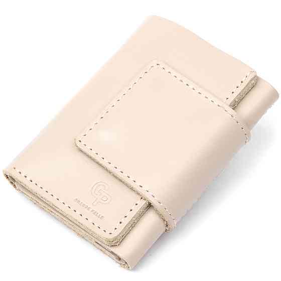 Невелике портмоне унісекс GRANDE PELLE 11465 Бежевий Київ