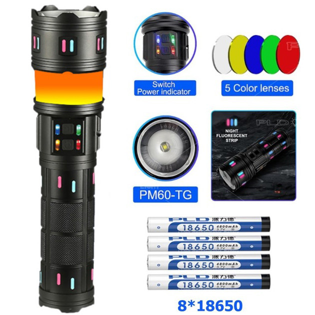 Фонарь для дома с зарядкой от розетки, Пылевлагозащищенный ударопрочный фонарь, Сильный фонарик KU-53 Львов - изображение 1