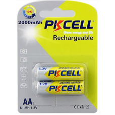 Аккумулятор PKCELL 1.2V AA 2000mAh NiMH Rechargeable Battery, 2 штуки в блистере цена за блистер Полтава