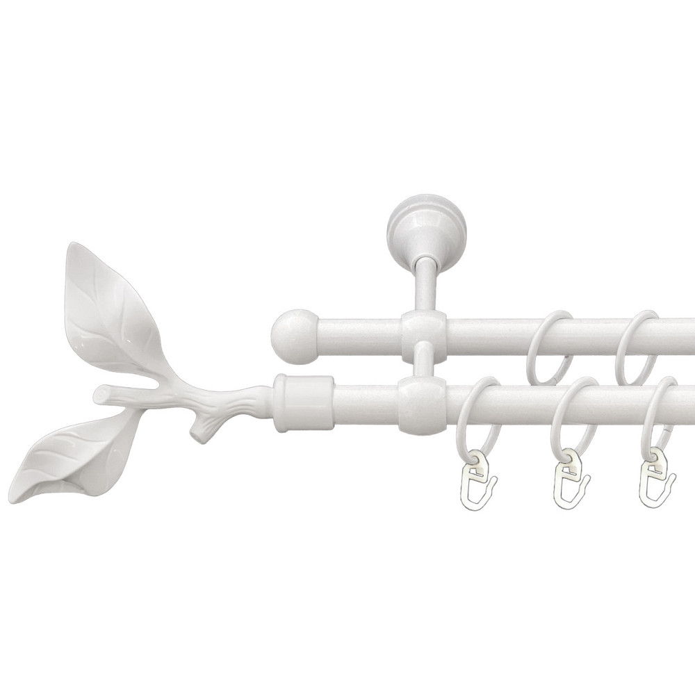 Карниз Orvit Листок Троянди металевий дворядний литий Арктіс 16\16 мм 200 см (00-00012353) Львів - фото 1