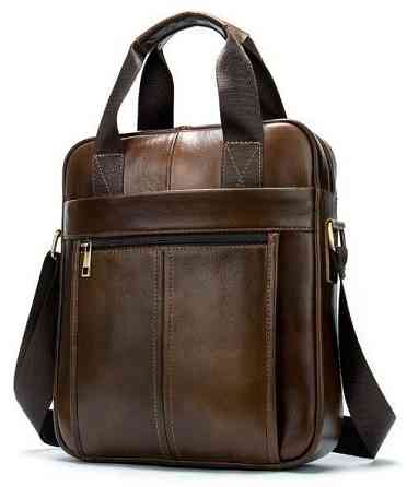 Деловая мужская сумка кожаная Vintage 14789 Коричневая Киев