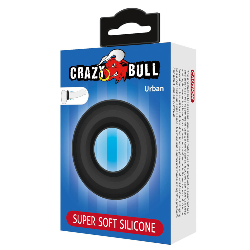 Ерекційне кільце Crazy Bull - Urban super soft silicone, BI-210253 Sex Aura Київ - фото 7