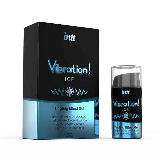 Жидкий вибратор Intt Vibration Ice (15 мл), густой гель, очень необычный, действует до 30 минут Sex Aura Киев
