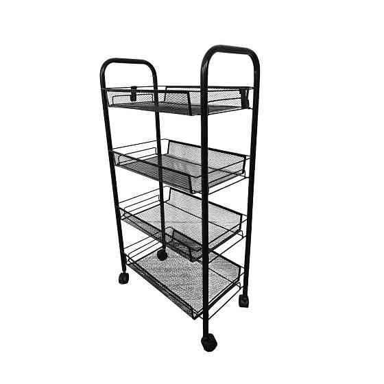 Стелаж етажерка з полицями на колесах Bonro B-074 візок Київ