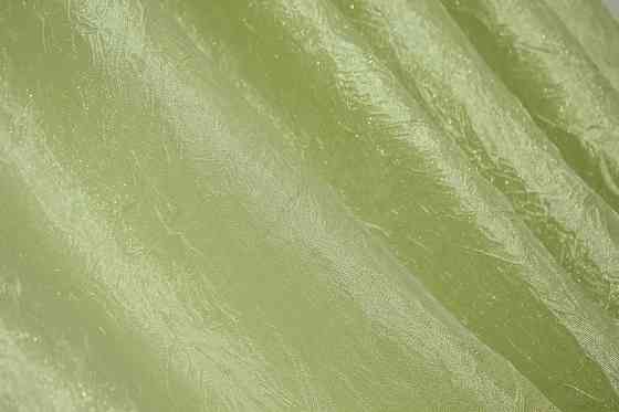 Кухонные шторы VR-Textil № 073к с ламбрекеном и подхватами салатовый с коричневым 270х170 см ( 52-0073) Киев