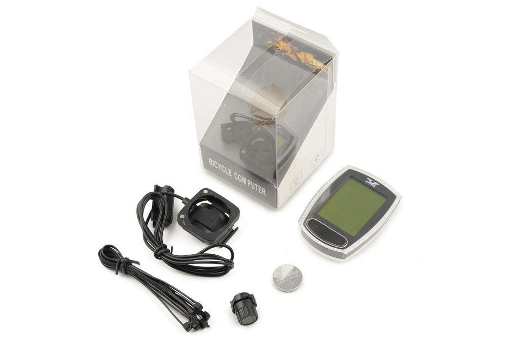 Велокомп'ютер дротовий з підсвічуванням (mod:-588A) (сірий) Мукачево - фото 1