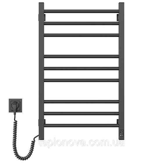 Сушарка для рушників Класик Квадро 500х800 Sensor ліва з таймером, чорний муар Чернівці