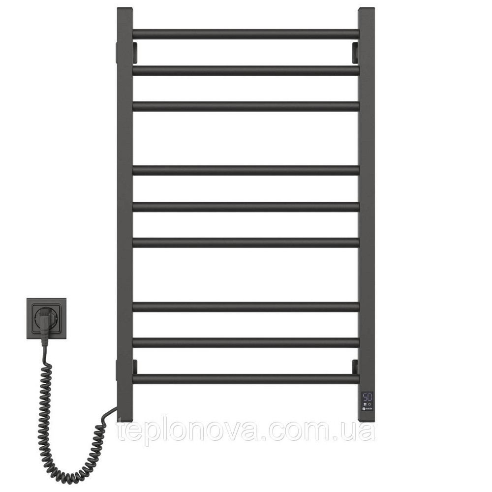 Сушарка для рушників Класик Квадро 500х800 Sensor ліва з таймером, чорний муар Чернівці - фото 2