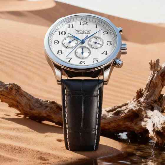 Годинник чоловічий механічний Jaragar Elite White Rubber (2 ремінці) Вінниця