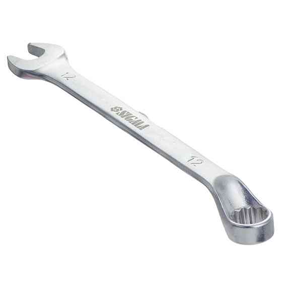 Ключ рожково-накидный глубокий 12мм CrV satine SIGMA (6024121) Ровно