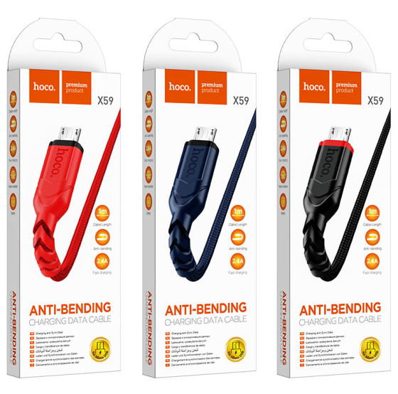 Кабель USB HOCO X59 microUSB Днепр
