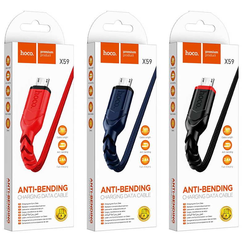 Кабель USB HOCO X59 microUSB Днепр - изображение 1