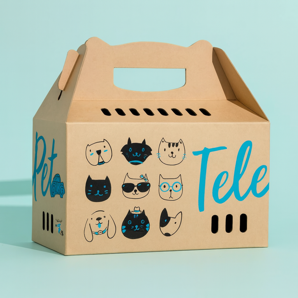 Коробка-переноска ТелеПет (455х220х435мм) Київ - фото 1