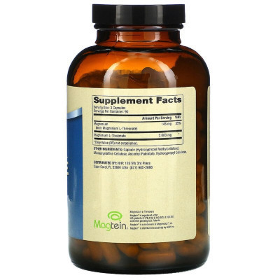 Мінерали Dr. Mercola Магній L-Треонат, Magnesium L-Threonate, 270 капсул (MCL-03069) Вінниця - фото 2