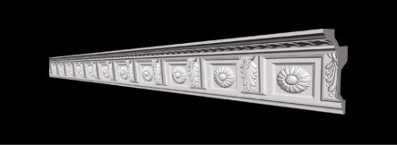 Стельовий плінтус 2 м GP-83 97х175 mm під натяжну стелю Дніпро - фото 1