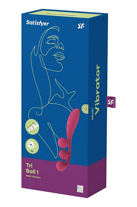 Вибратор Tri Ball 1 red Sex Aura Киев - изображение 1
