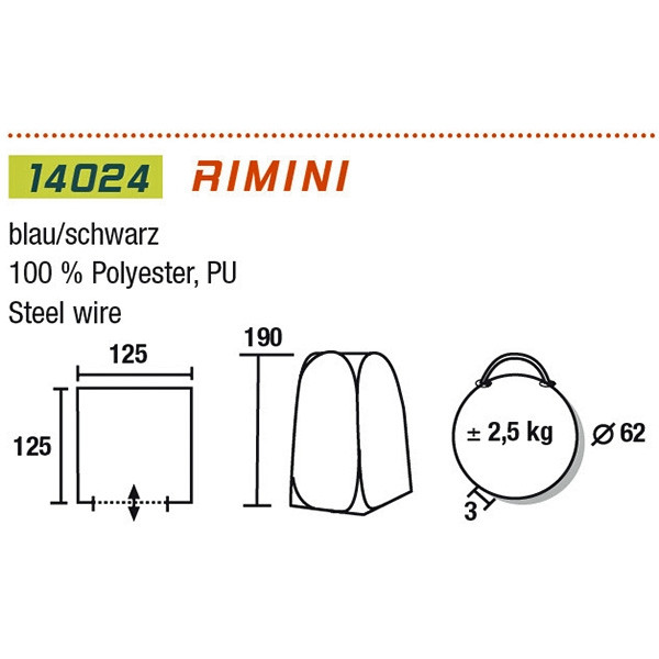Палатка техническая High Peak Rimini Blue (14023) Киев - изображение 2