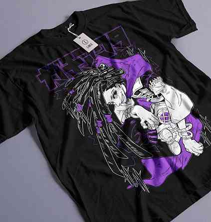 Футболка з аніме принтом Гакхіакута Томе Джапанесе Танкобон оверсайз (S/M/L) Чорний AnimeJ0831 Дніпро