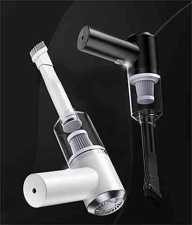 Пилосос автомобільний 120 Вт. Акумуляторний, портативний безпровідний ручний пилосос в автомобіль, білий Кам'янець-Подільський